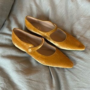 Sam Edelman Jene Pointed Mary Jane Flats Yellow Womens Size 8